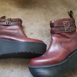 Doc Marten oxblood Caitlin boot